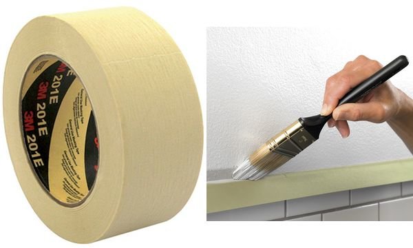 3M Krepp-Klebeband 201E, 36 mm x 50 m, Papier, beige (9055201)