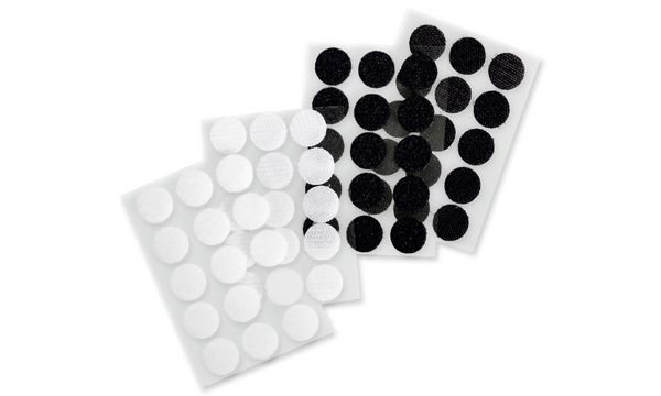 folia Klettpunkte, Durchmesser: 20 mm, schwarz und weiß (57906086)