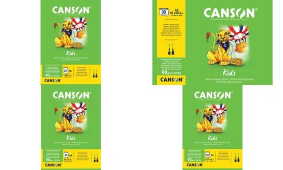 CANSON Malblock, DIN A2, 90 g/qm, 30 Blatt (5297842) - 1