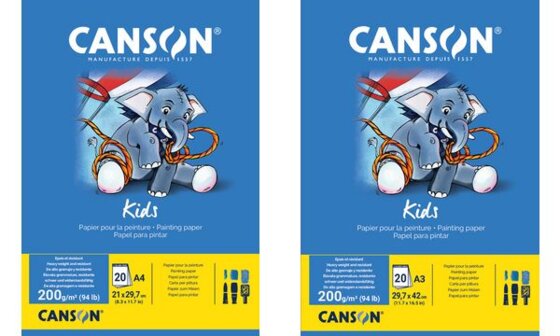 CANSON Malblock, DIN A4, 200 g/qm, 20 Blatt (5297845)