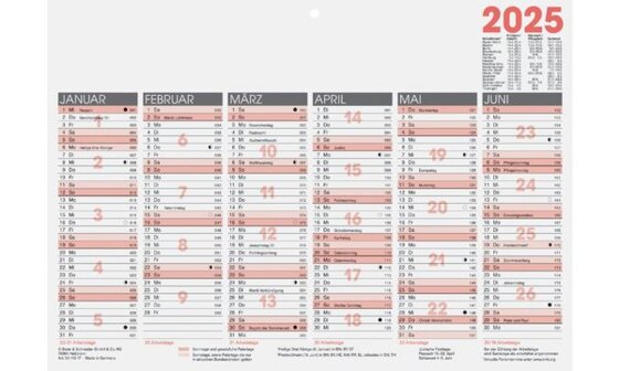 Glocken Tischkalender "Tafelkalender", 2019, DIN A4 quer (6280048) - 1