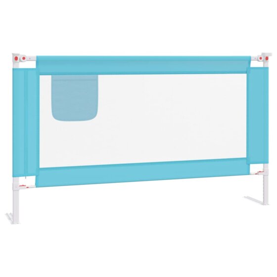 Kleinkind-Bettschutzgitter Blau 140x25 cm Stoff - 2