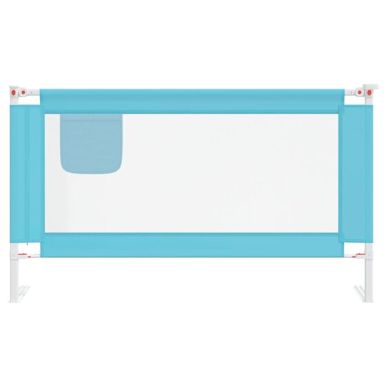 Kleinkind-Bettschutzgitter Blau 140x25 cm Stoff - 3