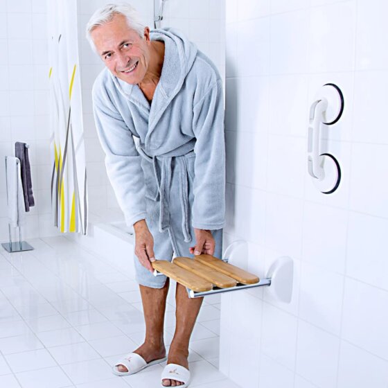 RIDDER Klappbarer Duschsitz Pro Natur - 2