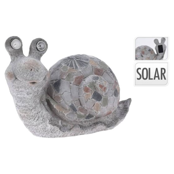 ProGarden Gartendeko Schnecke mit Solarlampe MGO - 2