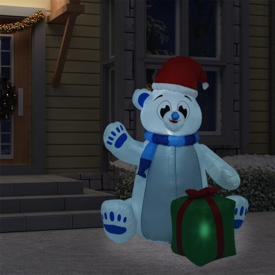 Aufblasbarer Eisbär LED Indoor und Outdoor 1,8 m - 1