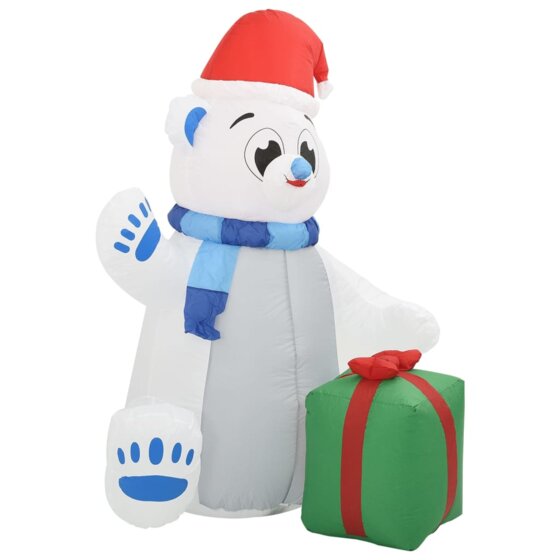 Aufblasbarer Eisbär LED Indoor und Outdoor 1,8 m - 3