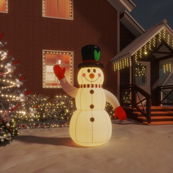 Aufblasbarer Schneemann mit LEDs 120 cm - 1