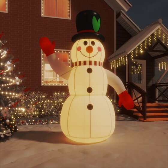 Aufblasbarer Schneemann mit LEDs 300 cm - 1
