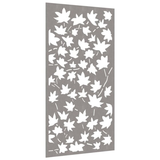 Garten-Wanddeko 105x55 cm Cortenstahl Ahornblatt-Design - 3