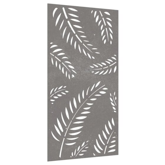Garten-Wanddeko 105x55 cm Cortenstahl Blatt-Design - 3