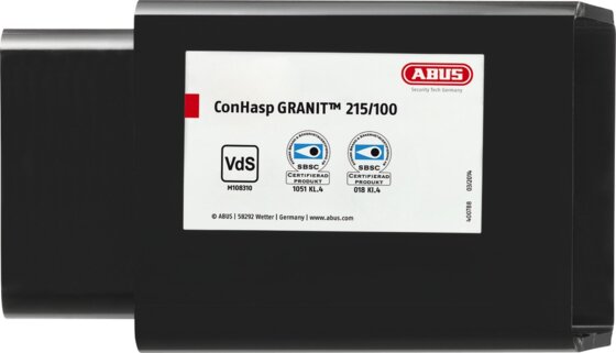 Containerschloss ABUS ConHasp Granit 215/100 + 37/55HB100 gleichschliessend