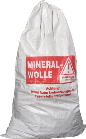 Flachsack Stand.PP L.2200mm B.1400mm PP Aufdruck:Mineralwolle