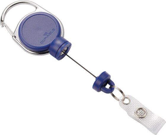 Ausweishalter ext.Stark-mit Druckknopfschlaufe Band-L.600mm blau DURABLE - 2