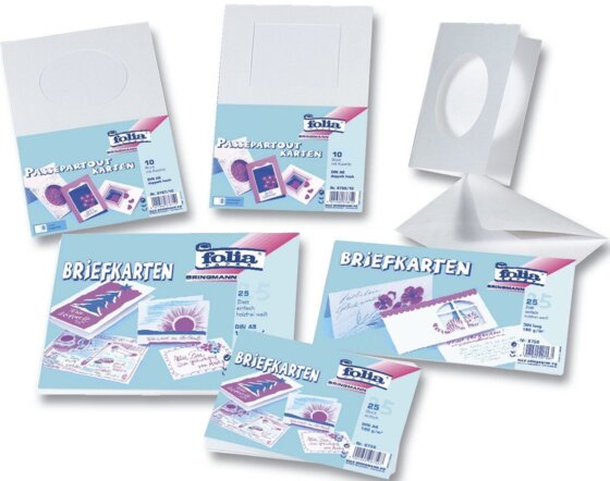 Blankokarte - A6 hoch, doppelt, 190g,