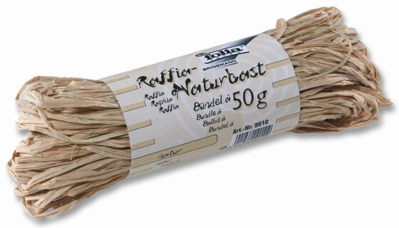 Naturbast Raffia - matt, natur, 50
