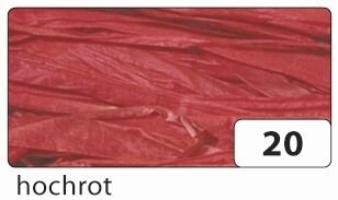 Naturbast Raffia - matt, hochrot, 50