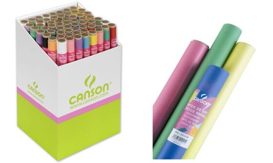 CANSON Seidenpapier-Rolle, 0,5 x 5,0 m, 20 g/qm, Display (5297876)