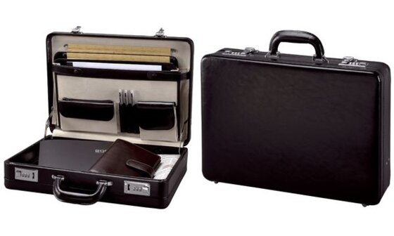 Alassio Attaché-Koffer "TAORMINA", Leder, schwarz (5317433) - 2