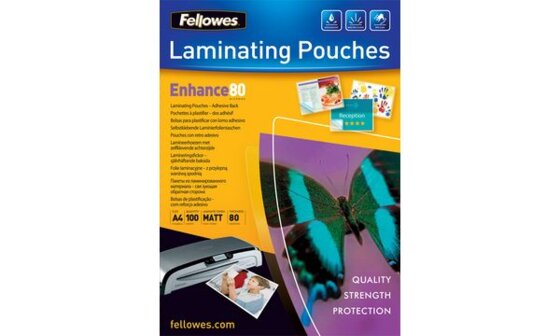 Fellowes Laminierfolientasche, selbstklebend, A4, 250 mic (5328901) - 2