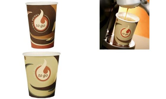 PAPSTAR Hartpapier-Kaffeebecher "Coffee To Go", 0,2 l (6414808) - 2