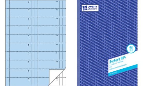 AVERY Zweckform Formularbuch "Bewirtungskosten-Beleg", A5 (7200745) - 2