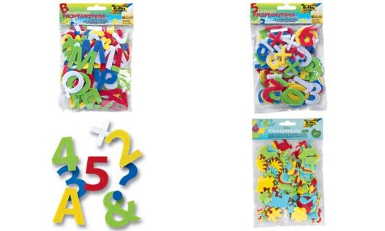 folia Bastelfilz-Stanzteile Zahlen, selbstklebend (57905077) - 2