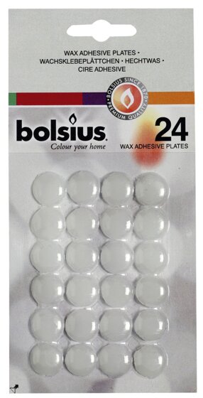 BOLSIUS 24 Haftklebeplättchen auf Karte - 1