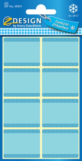 HOM Tiefkühletiketten blau 5Bg 59374 - 2