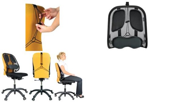 Fellowes Netz-Rückenstütze Professional Series, schwarz (5391302)
