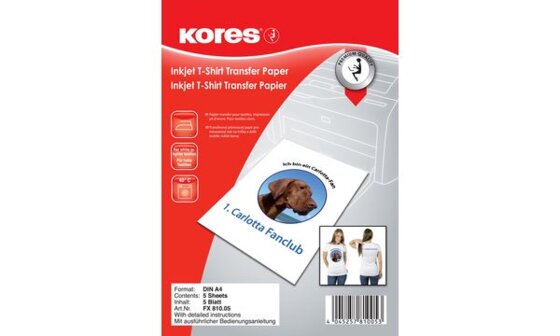 Kores T-Shirt Transferfolie, für helle Textilien (5620420)