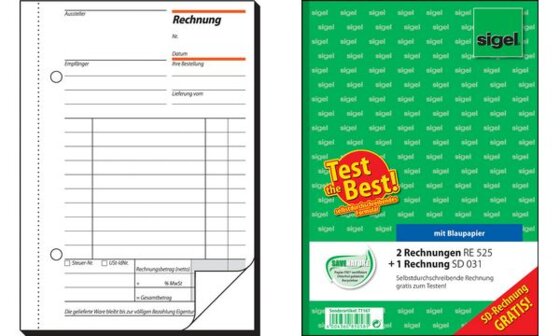sigel Formularbuch "Rechnung", fortlaufende Nummerierung (8200103) - 1