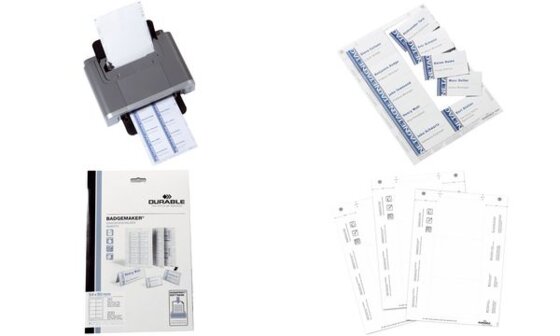 DURABLE Einsteckschilder für Namensschilder, 75 x 40 mm (9145302) - 1