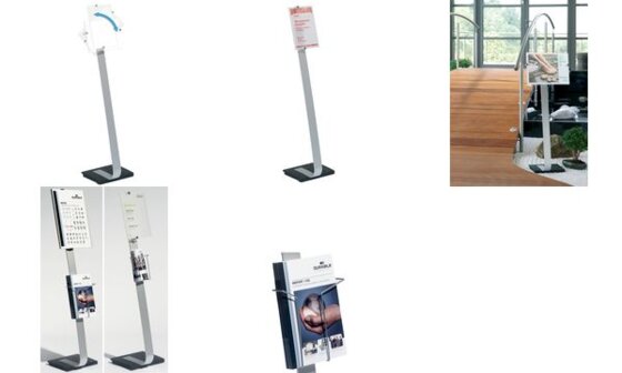 DURABLE Infoständer CRYSTAL SIGN stand, DIN A4 (9481823)