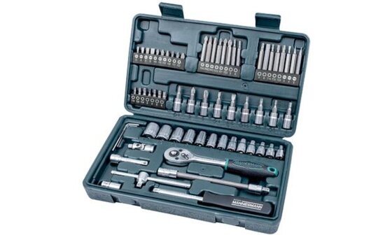 BRÜDER MANNESMANN Steckschlüssel-Satz 1/4", 65-teilig (11600046)