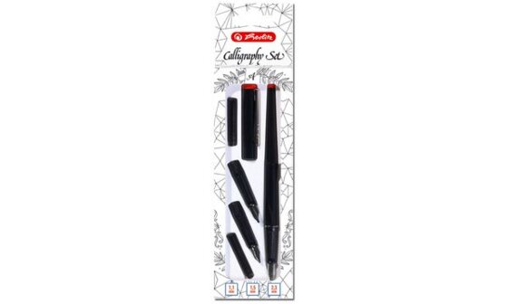 herlitz Kalligraphie-Set, 5-teilig, schwarz (54023001)