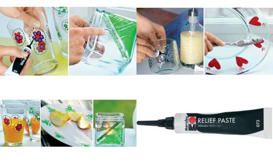Marabu Reliefpaste, metallic-silber, 20 ml in Tube (57200921)