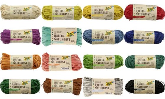 folia Raffia-Naturbast, 50 g, bananengelb (57905394)