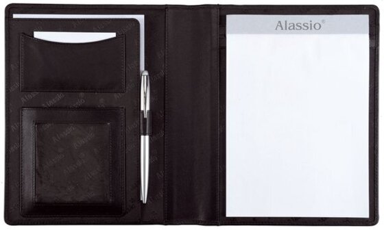 Alassio Schreibmappe "BORMIO", DIN A5, Nappa-Leder, schwarz (59447821) - 1