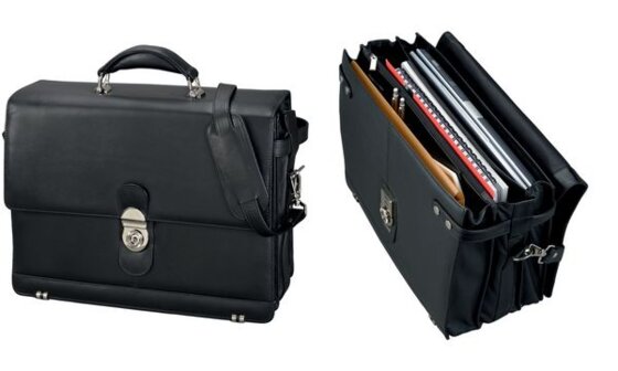 Alassio Aktentasche "MONZA", Leder, schwarz (59448009) - 1