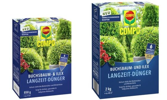 COMPO Buchsbaum- und Ilex Langzeit-Dünger, 2 kg (60010097)