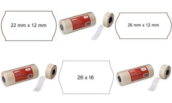 agipa Etiketten für Preisauszeichner, 22 x 12 mm (62000056)