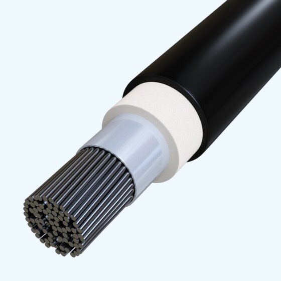 Aderleitung 4 sw Trommel 500m Eca Kl.5 NSGAFÖU 1x4 1,8/3KV SW/TR500