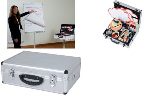 FRANKEN Moderationskoffer PROFI, 2.500 Teile, Aluminium (70011253)