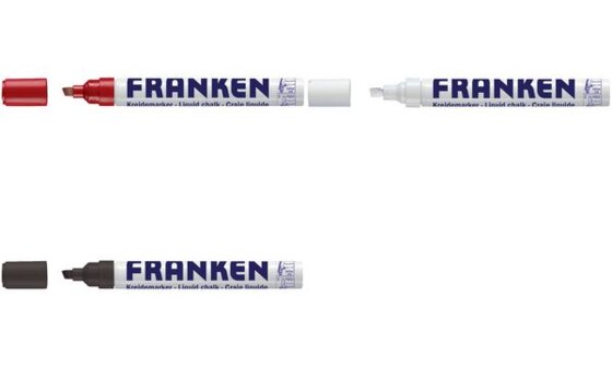 FRANKEN Kreidemarker, Strichstärke: 2-5 mm, rot (70011022)