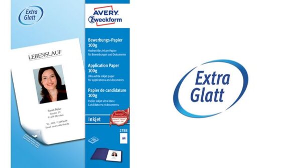 AVERY Zweckform Inkjet-Bewerbungspapier, DIN A4, 100 g/qm (72005069)