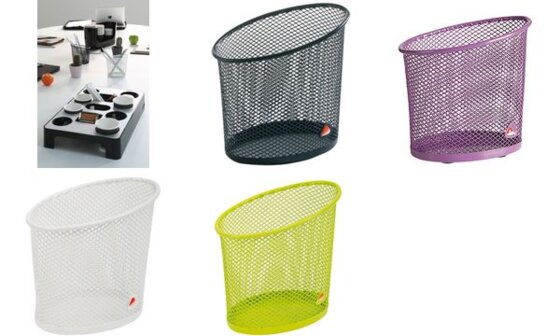 ALBA Stifteköcher "MESHCUP", aus Drahtmetall, weiß (74800076)