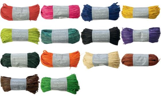 Clairefontaine Raffia-Naturbast, rot (87001072)