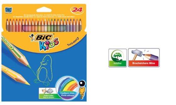 BIC KIDS Buntstifte Tropicolors, 24er Kartonetui (339106100)