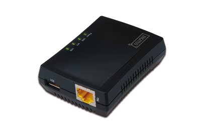 DIGITUS 1-Port USB 2.0 Multifunction Network Server - 1